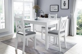 Jedálenský komplet VITO 1+4 biely