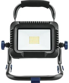 LED aku reflektor IP54 20W 2000lm 6500K čierny