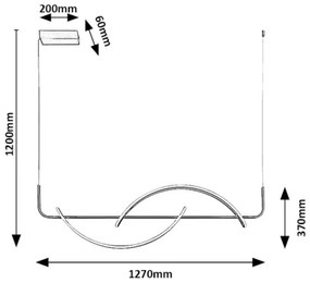 Rabalux 72233 - LED Luster na lanku JARNELLE LED/35W/230V