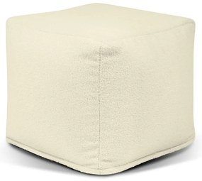 Krémový sedací vak z textílie buklé Up! MooG – SLOWDOWN