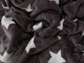 Obliečka na vankúš mikroplyš 70 × 90 cm – Estrelas sivé