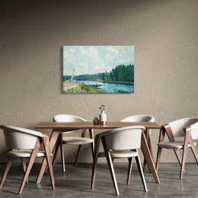 Obraz - Alfred Sisley, The Banks of the Oise, reprodukcia (90x60 cm)