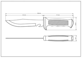 Lovecký nôž Tramontina Outdoor 15cm - športový