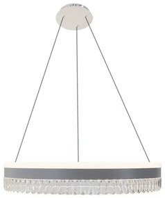 LED Stmievateľný luster na lanku LED/80W/230V 3000-6500K biela + diaľkové ovládanie