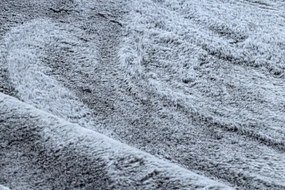 Koberec LAPIN Shaggy kruh sivý / slonia kosť protišmykový