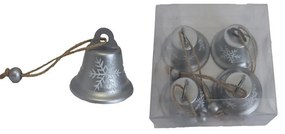 Zvončeky kovové, 4ks K2916-28