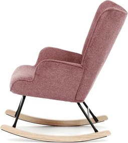 Autronic, AK-373 PINK2, Moderné hojdacie kreslo v elegantnom ružovom prevedení