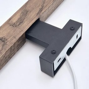 Brilagi-LED Kúpeľňové osvetlenie zrkadla WOODY MIRROR LED/8W/230V IP44 dub/čierna