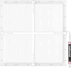 Mexen Brill-S, stropný LED panel 60×60 cm, 48 W, neutrálna biela 4000K, L206-060-060-4840-20