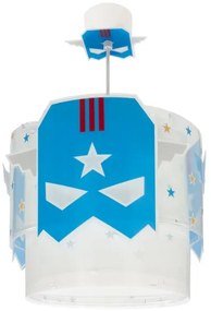 Dalber 61812 - Detský luster MODRÁ HERO 1xE27/15W/230V