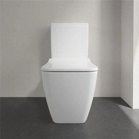 VILLEROY &amp; BOCH Venticello WC misa kombi s hlbokým splachovaním bez vnútorného okraja, zadný odpad, 375 x 700 mm, biela alpská, 4612R001