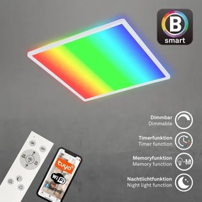 Briloner 7491-016-LED RGBW stmievateľné stropné svietidlo SMART LED/22W/230V 4000K + diaľkové ovládanie Wi-Fi Tuya