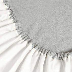 Goldea nepriepustná froté plachta s napínacou gumou - svetlo sivá 90 x 200 cm