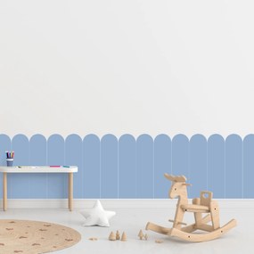 PIPPER. Textilná samolepiaca tapeta - Oblúk - Tmavomodrá farba Farba: Bledá, Veľkosť: 60 cm