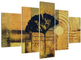 Obraz - List ginkgo (150x105 cm)