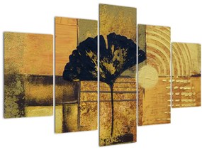 Obraz - List ginkgo (150x105 cm)