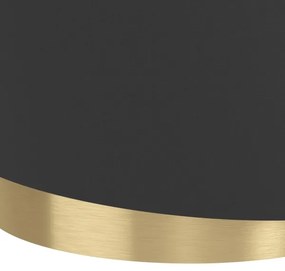 Eglo 39925 - Luster na lanku MANDERLINE 1xE27/40W/230V čierna/zlatá