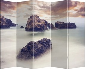 Paraván - Útesy v hmle (210x170 cm)