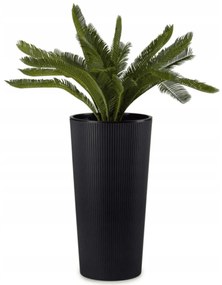 PLASTOVÝ KVETINÁČ URBANIKA ECO 57X29,5 CM ČIERNA