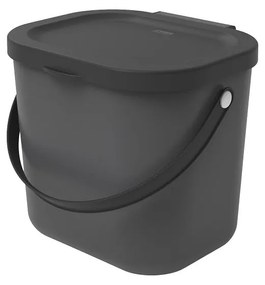 Čierna nádoba na kompostovateľný odpad 6 l Albula - Rotho