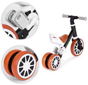 Odrážadlo/Balančný bicykel s pedálmi 2v1 čierny ECOTOYS