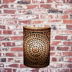 Oriental wall lamp s káblom mosaic Cylinder SUNDOWN 17*26