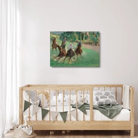 Sklenený obraz - Edouard Manet, At the Races, reprodukcia (70x50 cm)