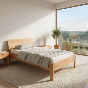 XXXLutz POSTEĽ, 90/200 cm jadrový buk P & B - Online Only spálne - 002834001201