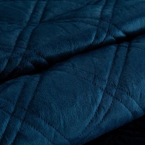 Dekorstudio Zamatový prehoz na posteľ LUIZ8 v granátovomodrej farbe Rozmer prehozu (šírka x dĺžka): 220x240cm