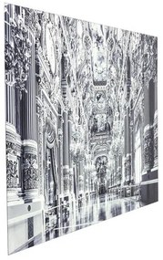 Versailles obraz sklenený čiernobiely