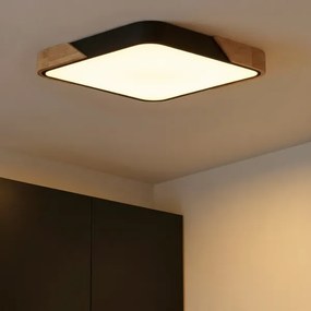 Brilagi - Stmievateľné LED svietidlo PILANA LED/60 W/230 V dub/čierna 56x56 cm + DO