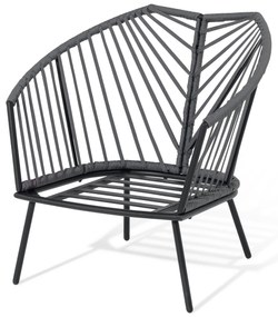 Relaxačné kreslo s textilným výpletom