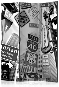 Artgeist Paraván - Roads to Manhattan [Room Dividers]