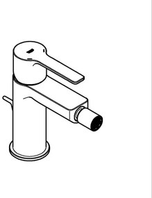 GROHE 33848AL1 - Bidetová batéria LINEARE veľkosť S grafit