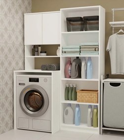 Koupelnová skříňka nad pračku POLA MULTI bílá