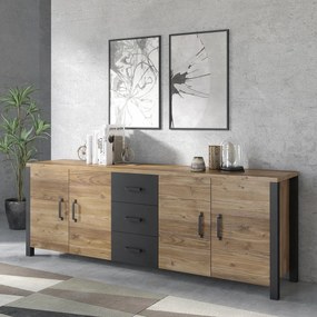 Komoda Oralee 25 (čierna). Akcia -20%. Vlastná spoľahlivá doprava až k Vám domov. 1118127