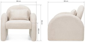 Relaxační křeslo RAINBOW světle béžové