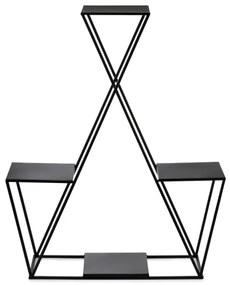 Stojan na kvety 95x78 cm čierna