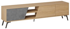 TV stolek FIONA 180 cm dub safírový/tmavě šedý