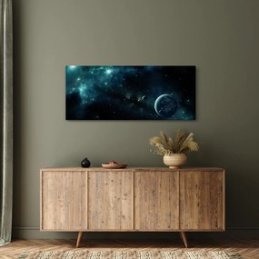 Obraz - Život vo vesmíre (120x50 cm)