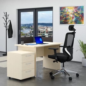 Zostava kancelárskeho nábytku Visio 1, 120 cm, javor