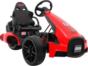 Ramiz Detská motokára na batérie Bolid XR-1 Červená + nastaviteľné riadidlá + tvarované sedadlo