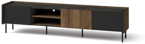 PRIVILEGE P8 televízny stolík veľký, dekor orech warmia/san sebastian/čierny mat