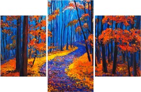 Obraz jesenného lesa (90x60 cm)
