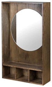 Hnedý vešiakový panel z dubového dreva 40x65x11,5 cm Show Me – Mette Ditmer Denmark