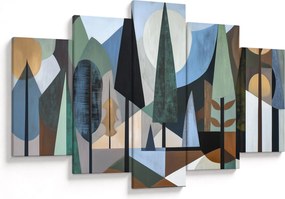 Obraz - Prírodná geometrická abstrakcia II. (150x105 cm)