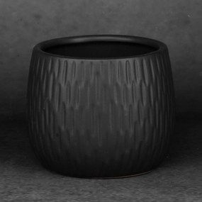 KERAMICKÝ KVETINÁČ (FI) 14X12 CM ČIERNA
