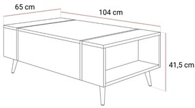 OBÝVACIA STENA / ZOSTAVA SANTINO NA NOŽIČKÁCH KAŠMÍR VYSOKÝ LESK