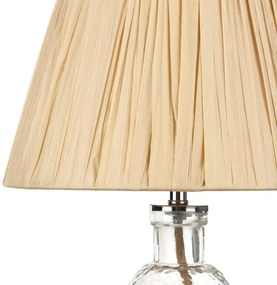 Sklenená stolná lampa priehľadná BLANCO Beliani
