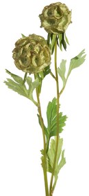 Dekoratívna kvetina 50 cm , kvet 6 cm, zelená